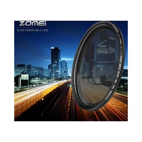 ZOMEi Pro Optical Slim Fader ND2-400 Neutral Density filter 49/52/55//58/62/67/72/77/82mm