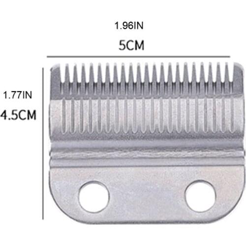 2pcs Professional Stainless Steel Detachable Clipper Blades with 2 Hole Replacement Blade Accessories