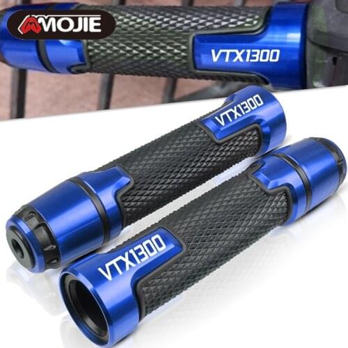 7/8"22MM CNC Motorcycle handlebar grip ends handle bar Motorbike handlebar grips FOR Honda VTX1300 2003 2004 2005 2006 2007 2008