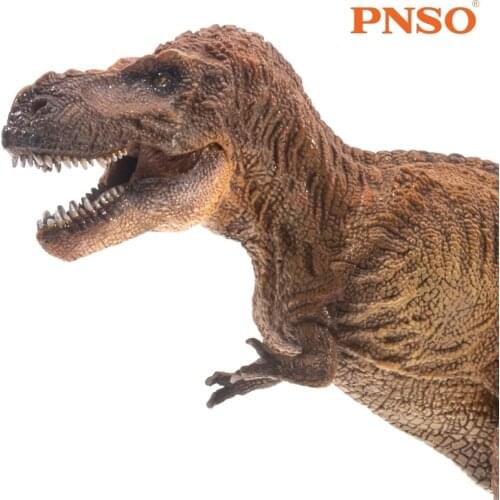 1:35 PNSO Wilson Tyrannosaurus Rex Dinosaur Figure Classic Toys For Boys Animal Model Movable Jaw
