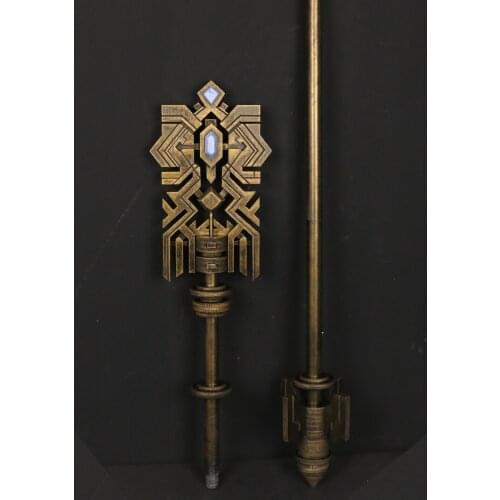 Game Final Fantasy XIV FF14 Crystal Exarch Staff Hammer Weapon Halloween Carnival Cosplay Party Props Accessories Game Fans Gift