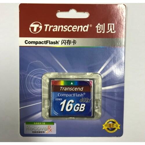 100% Original Transcend 400X CF Card Real Capacity 16GB Professional Memory Cards Compact Flash For DSLR Camera HD 3D Video 16G