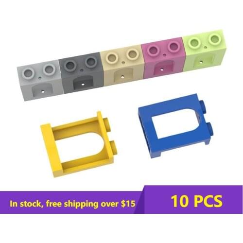 10PCS MOC Bricks 10PCS Assembling Particles 90195 1x2x2 Building Block Parts Kids DIY Educational Toys Gifts