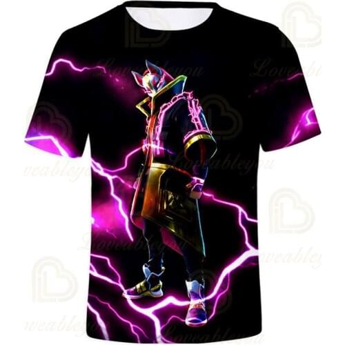 Summer Gaming Cosplay 3D Printed T Shirt Female Casual Tshirt Kids Short Sleeve Funny T-Shirts Tops XXS-4XL