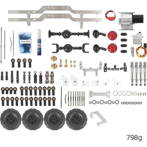 Metal Chassis Armor Guard Plate with Wheel Tires for WPL 1:16 4WD CB05 RC Car DIY Modified Accessories