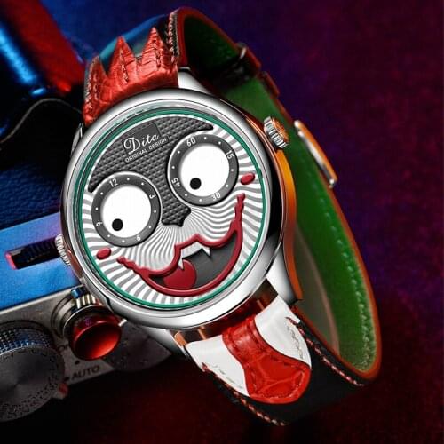 Clown Design Fashion Personality Watch Men Waterproof Quartz Watches Mens Top Brand Luxury Designe Watch Male Sport Watch Reloj