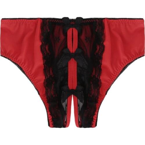 2021 New Women Sexy Lingerie Open Panties Lace Perspective Underwear Sexy Nightwear Underpants