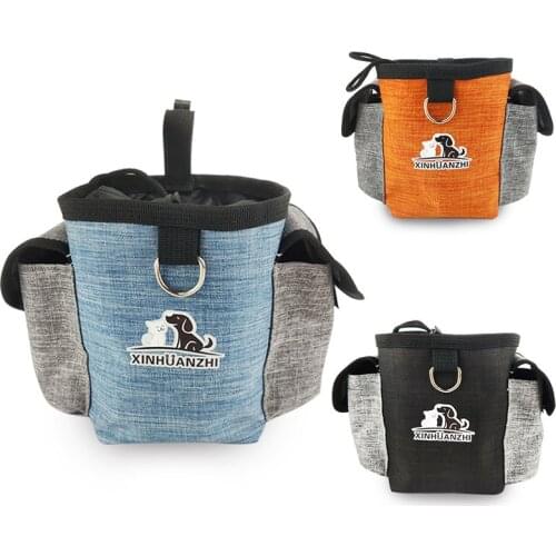 Pet Dog Training Treat Bags Waist Pack Food Waste Poop Pocket Walking Reward Strong Interactive Waist Feeder Training Supplies