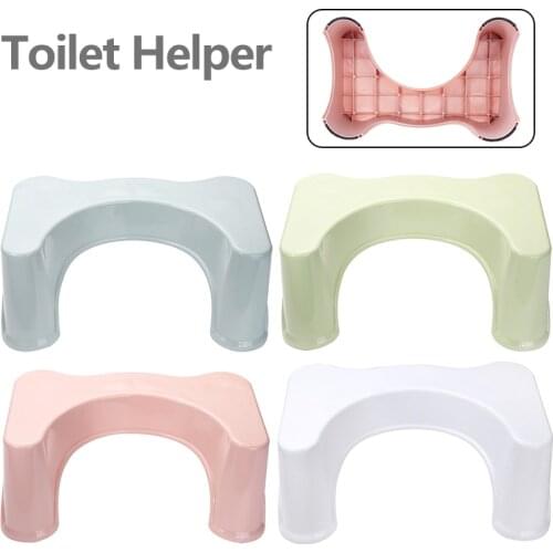 Toilet Squatty Step Stool Bathroom Potty Squat Aid Helper Anti-slip Baby Anti-Fall Toilet Stool Bathroo Assistant 4 Colors