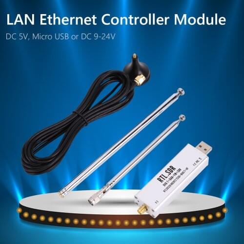 0.1MHz-1.7GHz ADS-B SDR Software Defined Radio Receiver RTL2832U R820T2 Chip Full Band Noise Rreduction Software Defined