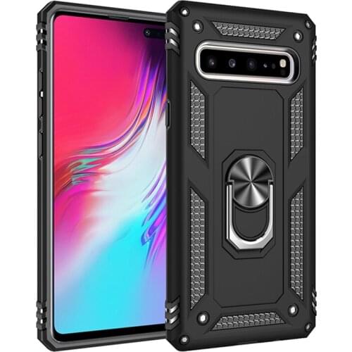 Luxury Shockproof Magnetic Stand Case For Samsung Galaxy S10 Plus S20 S21 Ultra J4 J6 J8 A50 A70 A31 A51 A71 5G Ring Phone Cover