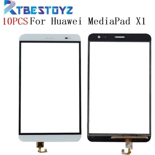 RTBESTOYZ 10PCS/lot For Huawei MediaPad X1 7.0 7D-501u 7D-501L 7D-503L Touch Screen Panel Digitizer Glass Lens Replacement