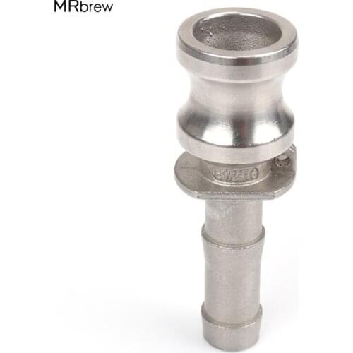 Camlock QD - 1/2 Type E, Stainless Steel 316, Homebrew Fitting, 1/2" Barb