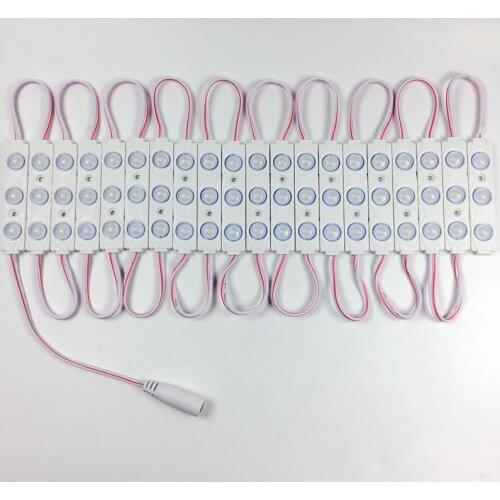 Cool white 2835 LED Modules With DC connector Waterproof IP65 Led Injection Modules DC 12V SMD 3 Leds Led Backlights For Sign