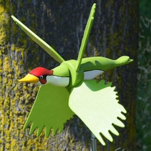 Whirligig Asuka Windmill, Flying Bird Whirly Garden Pinwheels Decor Stakes,Waterproof Outdoor Figurines Ornaments