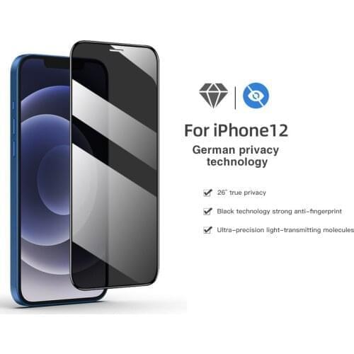 Magtim Private Screen Protector For iPhone 12 11 Pro Max XR Anti-spy Tempered Glass For iPhone 6s 7 8 Plus XS MAX Privacy Glass