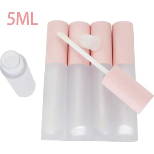 10/50pcs DIY Lip Gloss Plastic Box Containers Empty Frosted Lipgloss Tube Eyeliner Eyelash Container Mini Lip Gloss Split Bottle