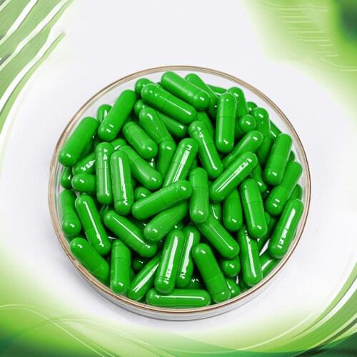 1000PCS/LOT Free shipping green color gelatin empty capsules, hollow gelatin capsules, empty pill capsule,medicine capsule ZKH42