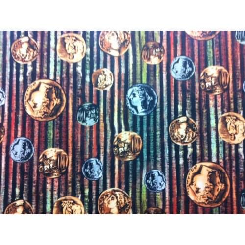2017 cash coin waterproof fabric french african silky fabric print linen Laces fabric print