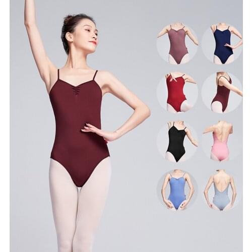 2020 Ballet leotards for women, adult, dance, gymnastics, leotard, purple clothing, Sexy, V back, Ballet costume