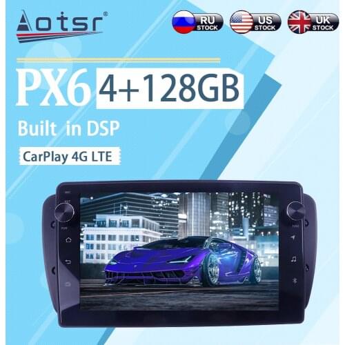 4+128GB For Seat Ibiza 2009 - 2015 Android 10 BT WIFI Carplay Car Multimedia Radio Player GPS Navigation Stereo Player