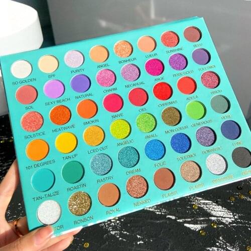 48 Colors Matte Eyeshadow Palette Glitter Eye Shadow Waterproof Long Lasting Make Up Pallet Shimmer Fashion Women Beauty Eyes