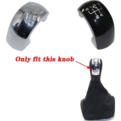 5/6 Speed Gear Knob Stick Badge Emblem Trim Cap Cover For Skoda Octavia MK2 II (04-08), II FL (08-11)