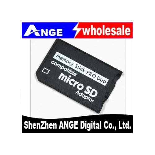 50pcs/lot Mini Micro SD Card Adapter to MS Card MS Pro Duo Adapter TF Card Reader Memory Stick