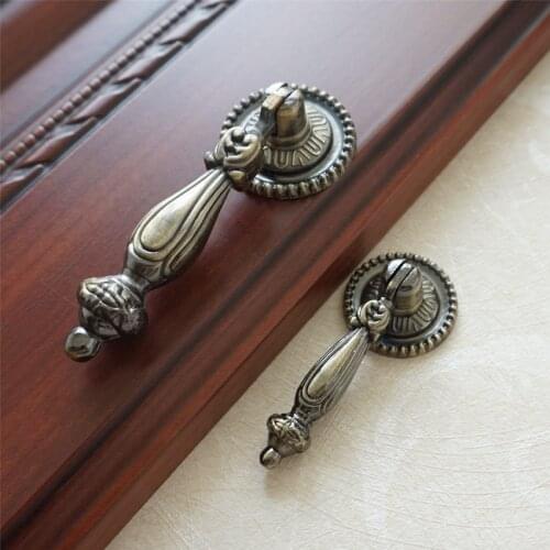 Bronze Drawer Dresser Drop Pulls Cupboard Knobs Handle Kitchen Cabinet Handle Rustic Furniture Hardware