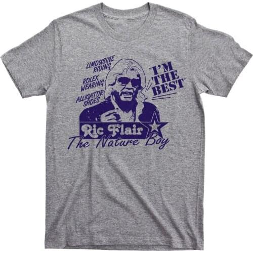 Ric Flair Drip WRESTLEMANIA Professional World Pro Wrestling Wrestler T-Shirt Cotton Tee Shirt Free Shipping
