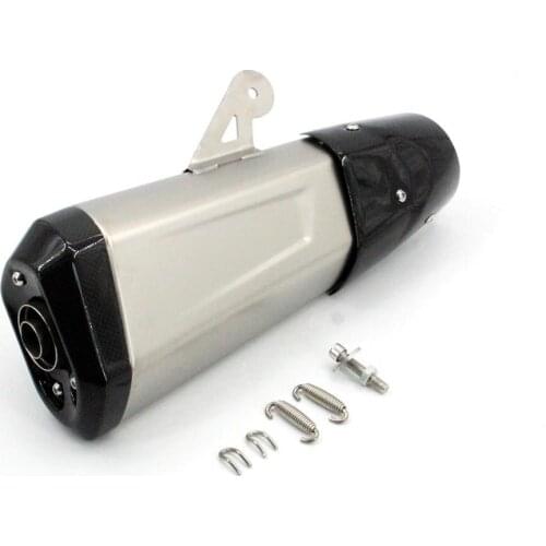 Motorcycle Exhaust Muffler Carbon Fiber Pipe Escape Moto Heat Shiled Cover DB Killer For S1000 RR z800 Z900 S1000XR ZX10R z1000