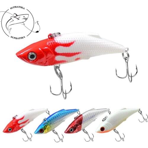 8cm/10g Artificial VIB Sinking Wobblers Freshwater Fishing Lure Hard Bait 3D Eyes Anti-Corrosion Bionic Plastic Fishing Bait