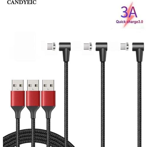 CANDYEIC usb type-c cable Charger Magnetic Charging for Xiaomi Mi 10 Lite Charger Cable USB Type C Mobile phones