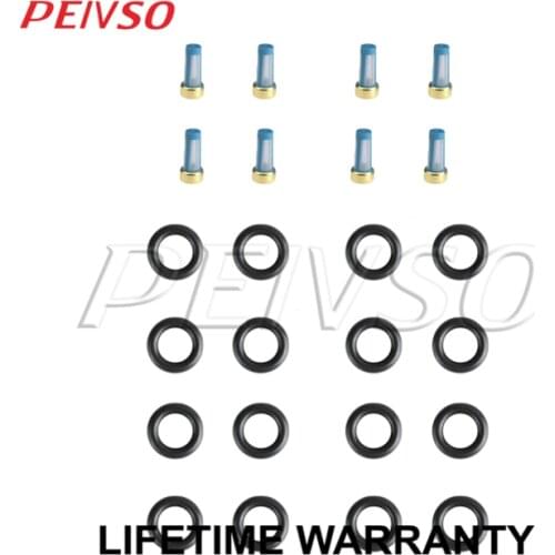 For Chevy V8 1994~1997 Fuel Injector Service Repair Rebuild Kit Orings Filters