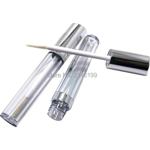 Cosmetic Container Lip Gloss Tube Empty Plastic 50 Pieces Packaging Lipgloss Tube With Brush