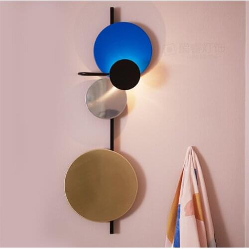 Creative Special Magnet Plate Freely Adjustable Led Wall Lamp Bar Living Room Dining Room Bedside Led Wall Light Art Home Deco