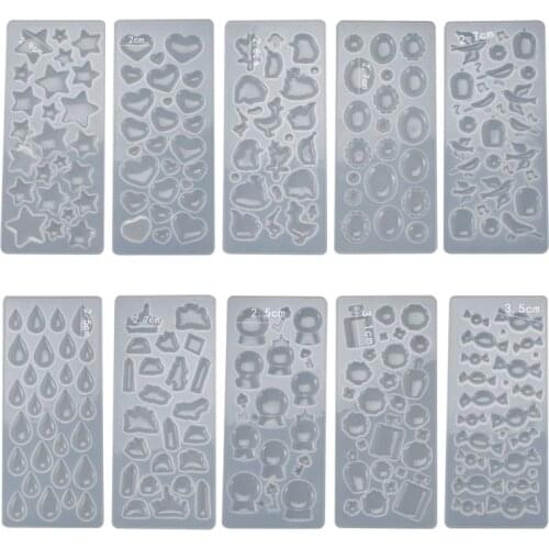 Crystal Epoxy Resin Mold Pendants Casting Silicone Mould Handmade DIY Crafts Jewelry Making Tool