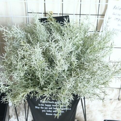 Latex plant leaf Artificial plant beisi grass pine needle grass eucalyptus fake flower green wall home decor wedding Chriatmas