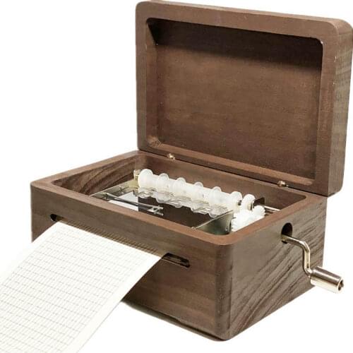 30 note paper strip DIY music box, customized photo musis box gifts for lovers, custom engraved music box, personalized gift