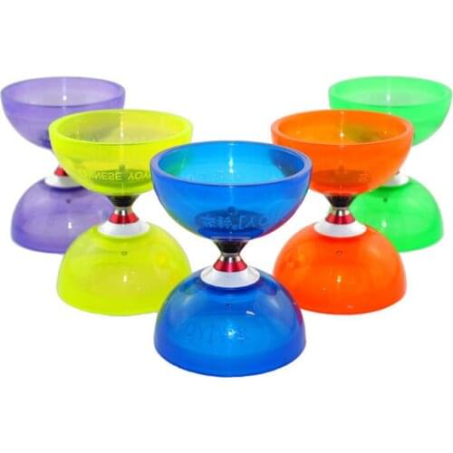 120mm*140mm 260g YOYO 3 Bearing Diabolo Set Metal Heat Sticks (Mid) Chinese Kongzhu