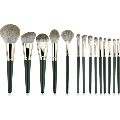 14Pcs Super Soft Makeup Brush Set Blush Mixed Powder Application Application Eye Shadow Concealer Brush Eye Patch