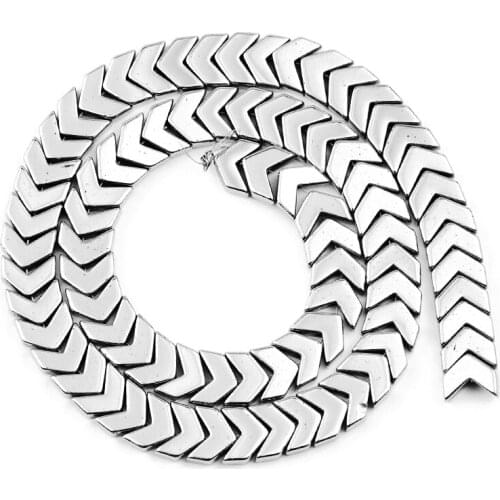 Natural Hematite Stone Silvers Arrows Shape 4/6/8/10MM Charm Loose Beads For Pendant Bracelet Making DIY Accessories Wholesale