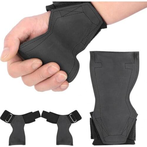 Weight Lifting Grip Pad Rubber Anti-Skid Gym Gloves Grip Pull-Up Training Barbell Dumbbell Weightlifting Grip Pad Power Training