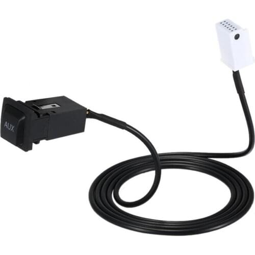 1 Set AUX Switch Plug Adapter + Connection Harness Cable For VW Scirocco Jetta 5 Golf mk5 mk6 RCD510 RNS315