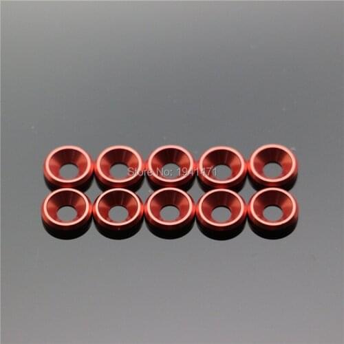 RFDTYGR RC Mini 4wd Aluminum M4 Sink Hole Gasket Self-made Parts Tamiya MINI 4WD Aluminum M4 Sink Hole Gasket S007 20Pcs /lot