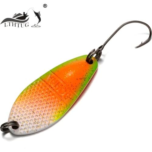 Peche Leurre LTHTUG Pesca Dohna SPOON 2.5g 30mm Colorful Spoon Bait Copper Stream Metal Fishing Lure For Trout Chub Perch Salmon