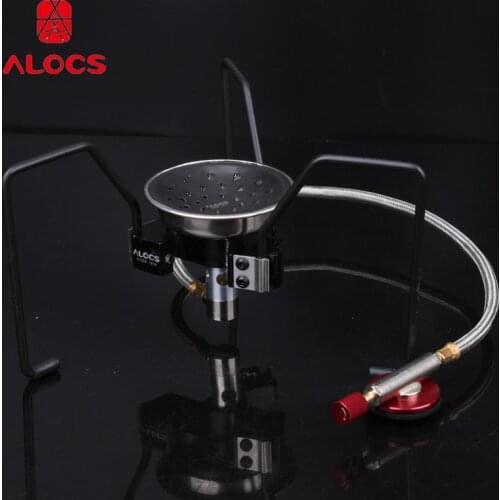 Alocs Black Spider Camping Folding Lightweight Stove Portable BBQ Gas Furnace Cook Cookware cs-g18
