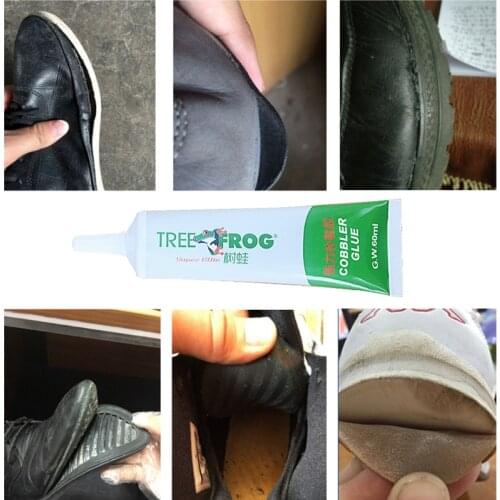 60ml Super Adhesive Repair Glue for Shoe Leather Rubber Wood Strong Bond Shoe M17F