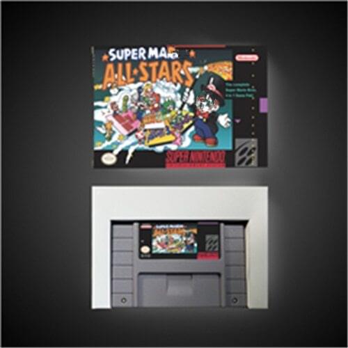 Super Marioed All Stars - RPG Game Card Battery Save US Version Retail Box