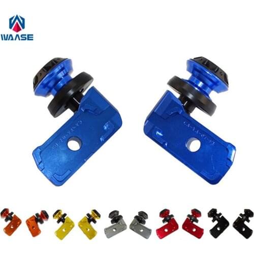 Waase Left & Right Swingarm Swing Arm Spool Slider Adapters Mounts For Yamaha YZF R3 R25 2013 2014 2015 2016